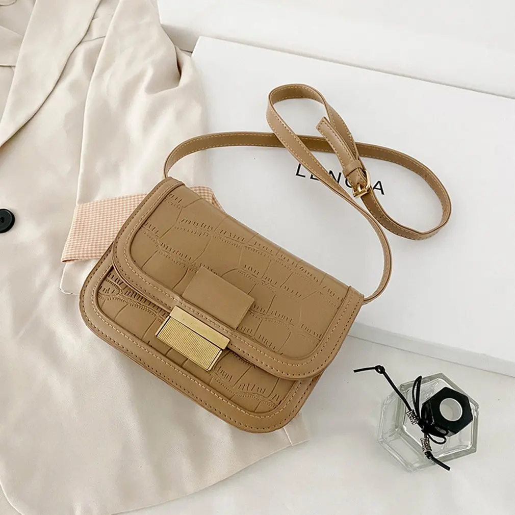 

Vintage Small Square Bags For Women Shoulder Bag 2021 New Ladies Crossbody Bags Brand Designer Handbags PU Messenger Bag Purse