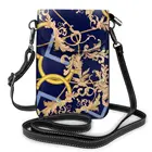 Женский кошелек для монет с отделением для карт, мини-кошелек с перекрестными ремешками для мобильного телефона, клатч с Европейским узором, Прямая поставка