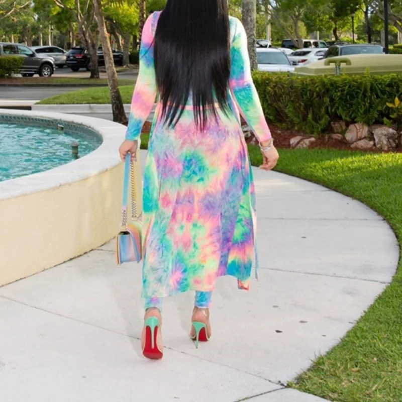 Женский комплект из двух предметов размера плюс 4XL Привлекательный 2 с принтом в