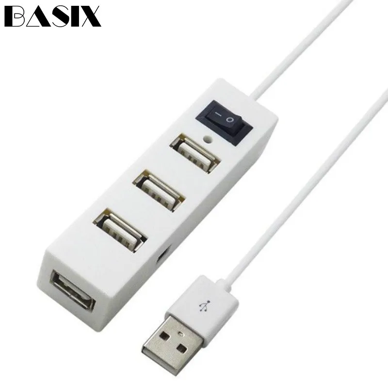 Высокоскоростной USB разветвитель BASIX usb хаб 2 0 4 Port USB2.0 для ПК ноутбука Hab