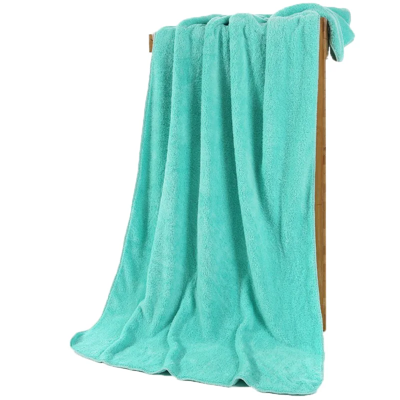 

70*140cm Soft Coral Fleece Bath Towel Solid Color Multi-Color High Quality Water Absorbent Portable Towel Large Size