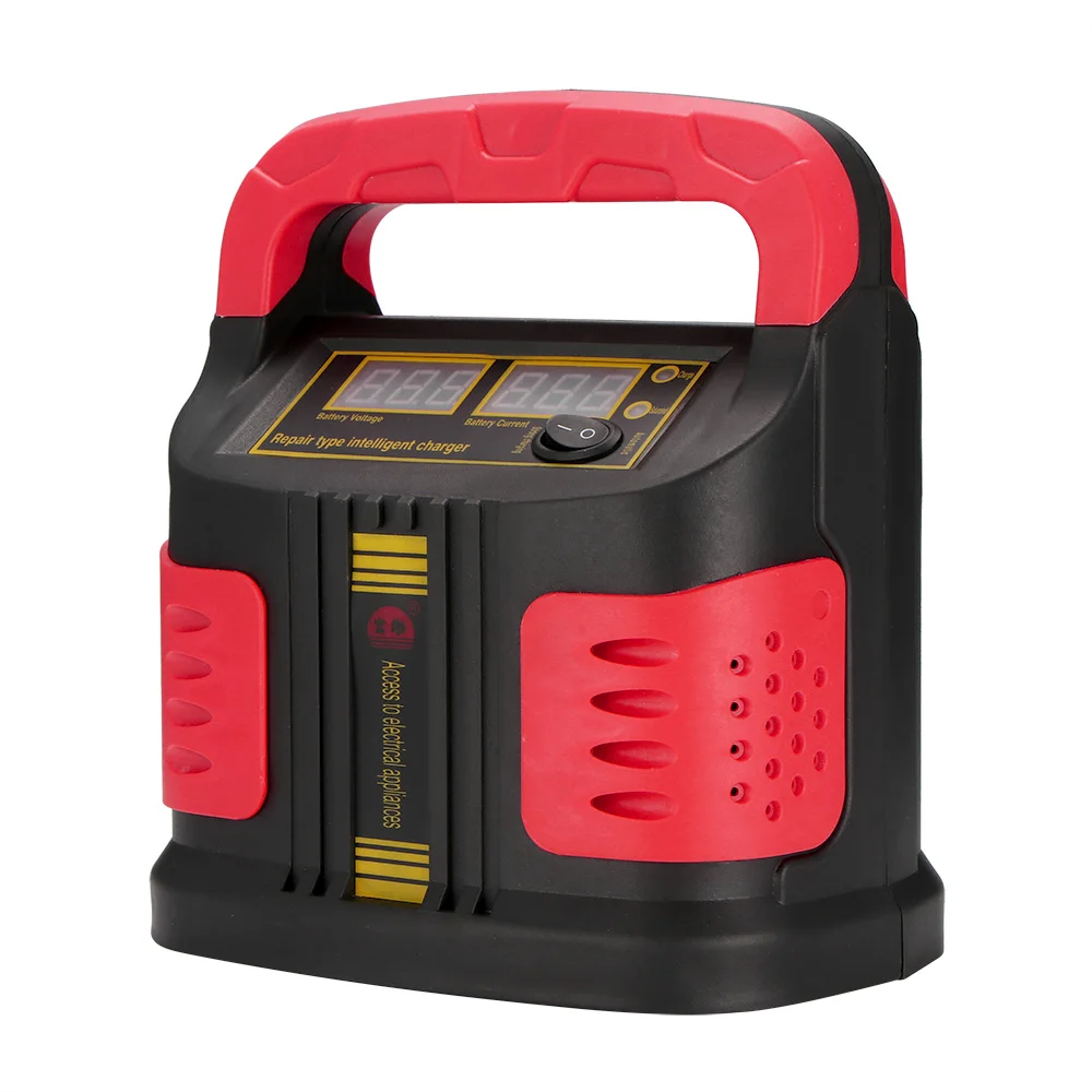 

Hot Sell New Car Battery Charger Intelligent Pulse Repair Charger Lead-acid Battery Charger with LCD Display for Car Motorcycle