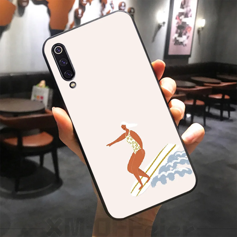 Доски для серфинга сёрфинга девушки сделай сам печать чехол телефона xiaomi mi 8 9 8SE 9SE
