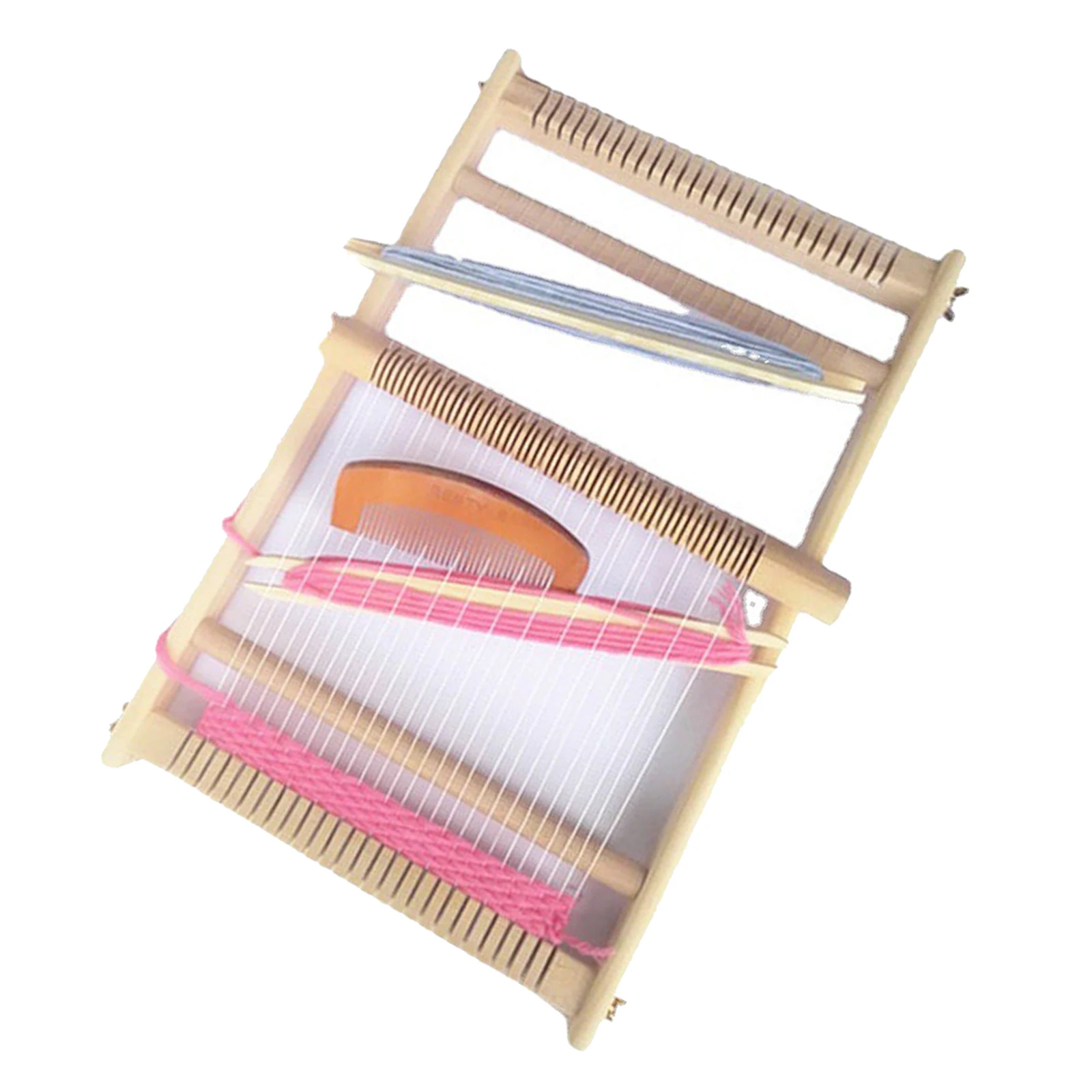 

Wood Weaving Loom Kit, Tapestry Weaving Toys, Tabletop Puzzle Toys for Kids Children Toy Gift