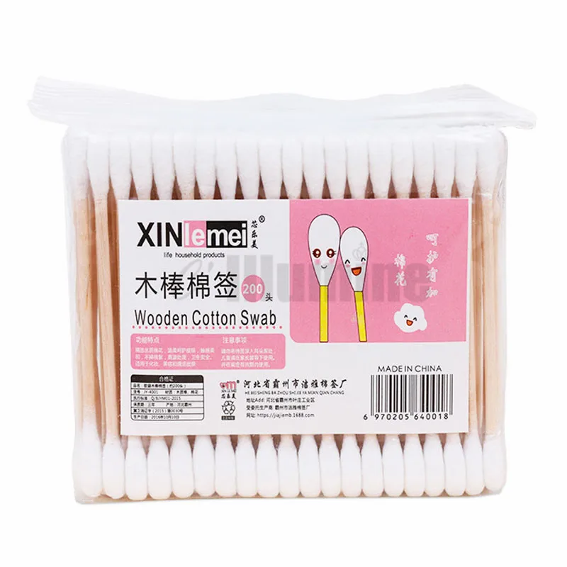 

Make-up Removal Cotton Swab Ear Picking Disposable Cotton Swab Disinfection Stick Double Head Stick 1600pcs