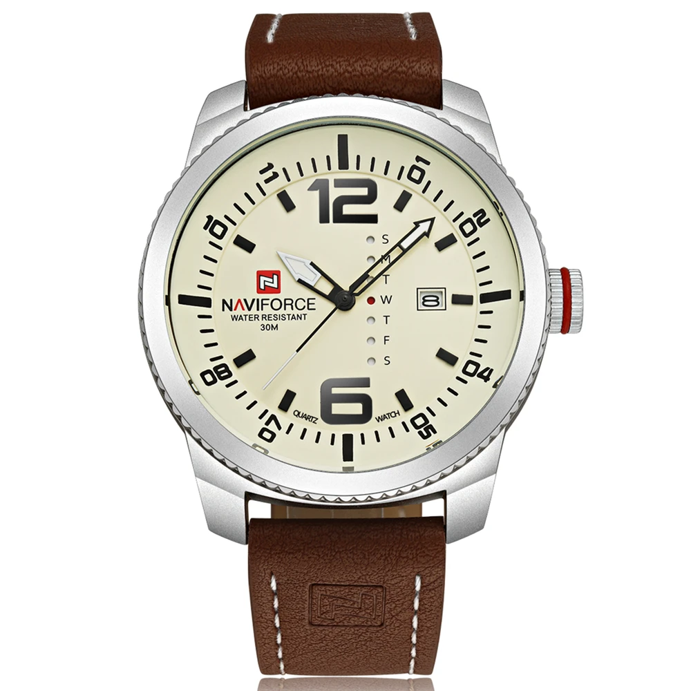 

2021 Luxury Brand Date Quartz Watch Men Casual Military Sports Watches Leather Wristwatch Male Relogio Masculino Clock