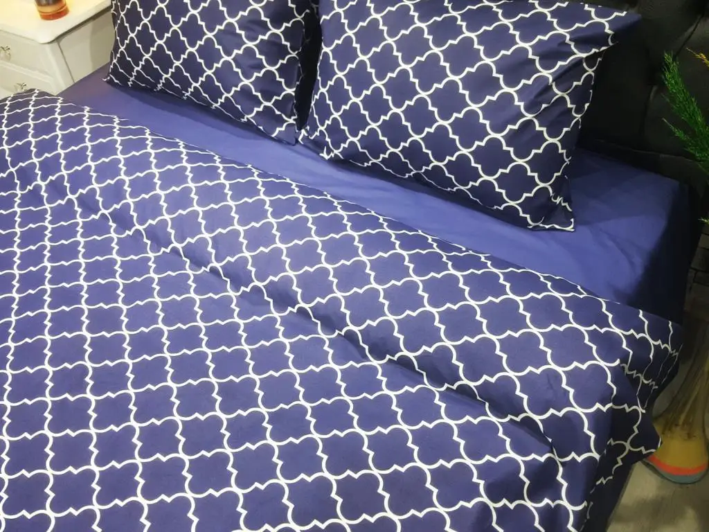 

eyizdiyar Locket Double Personality Duvet cover set Navy Blue