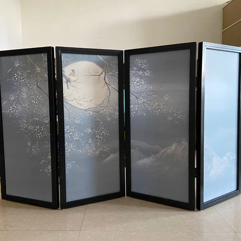 Складной экран из массива дерева раскладной для гостиной кабинета крыльца