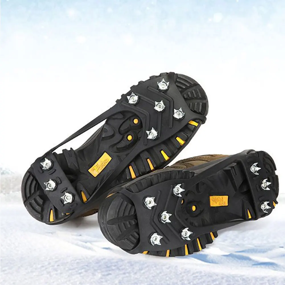 

8-Tooth Non-slip Crampons Climbing Anti Slip Shoes Cover Snow Ice Surface Fall Prevention Simple Crampons For