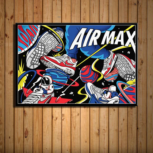 Тапки Майкл Джордан обувь мода AJ история Air Max художественная живопись холст настенные украшения дома современный плакат для гостиной - Цвет: BO YXCV2789-01