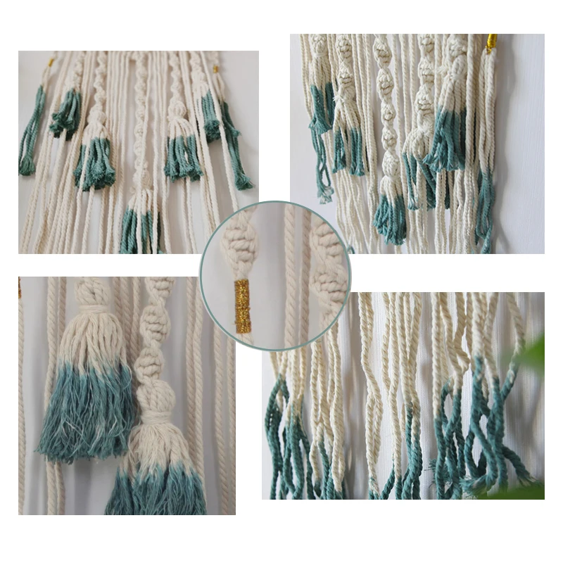 

Macrame Wall Hanging Colored Cotton Rope Boho Tapestry Room Decoration 2 Styles Boho Decoration Home Decor