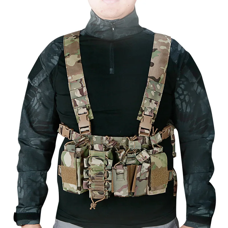 

Tactical harness vest Multifunctional harness lanyard outdoor tactical combat vest