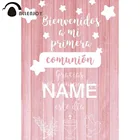 Фон Allenjoy с изображением розовой деревянной девушки первого причастия детский душ Крещение звезда декорация фон для вечеринки фотозона