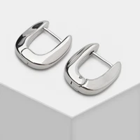 k32 punk u shape geometric earrings sliver color stainless earring for women girls party jewelry with box