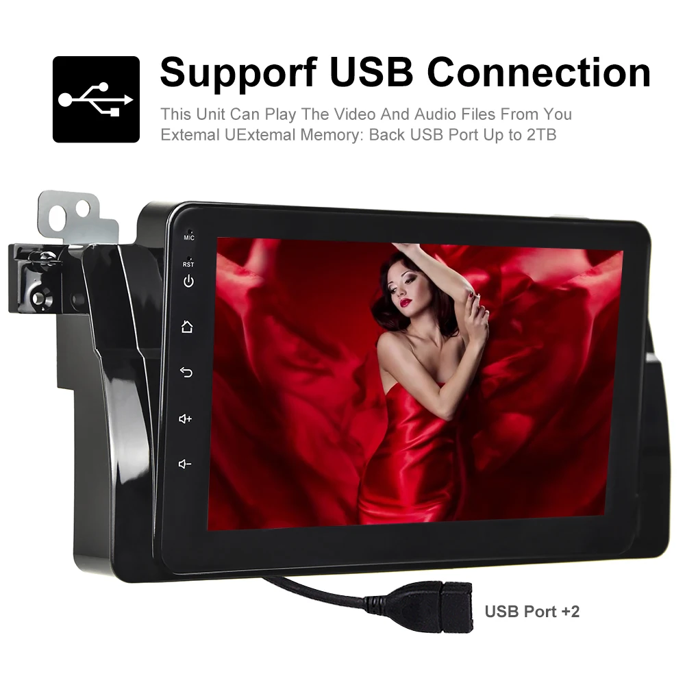 Podofo 8'ɺndroid автомобильное радио 2din автомобильный мультимедийный плеер 2 + 16 WIFI