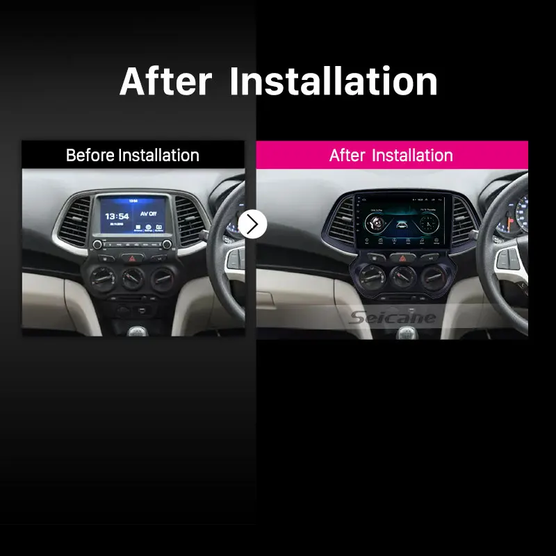 Seicane Android 2DIN Автомагнитола радио аудио gps мультимедийный плеер для 2018 hyundai Santro/Atos