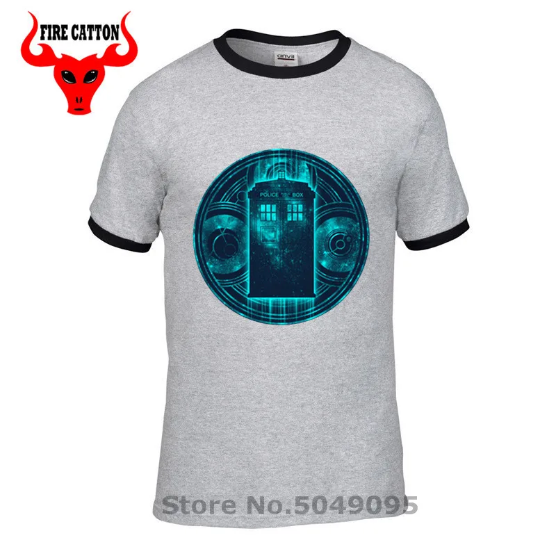 Всюду и в любом месте футболка 11th doctor Doctor Who time travel TV show science fiction DR sci fi Tops Tee|Мужские