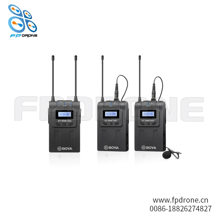 저렴한 WM8 Pro-K2 UHF 듀얼 채널 무선 마이크 시스템 마운트 및 스탠드