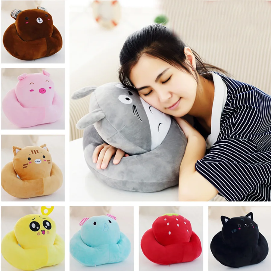Плюшевая подушка Офисная Подушка двухслойная для рук мягкая лица подголовник