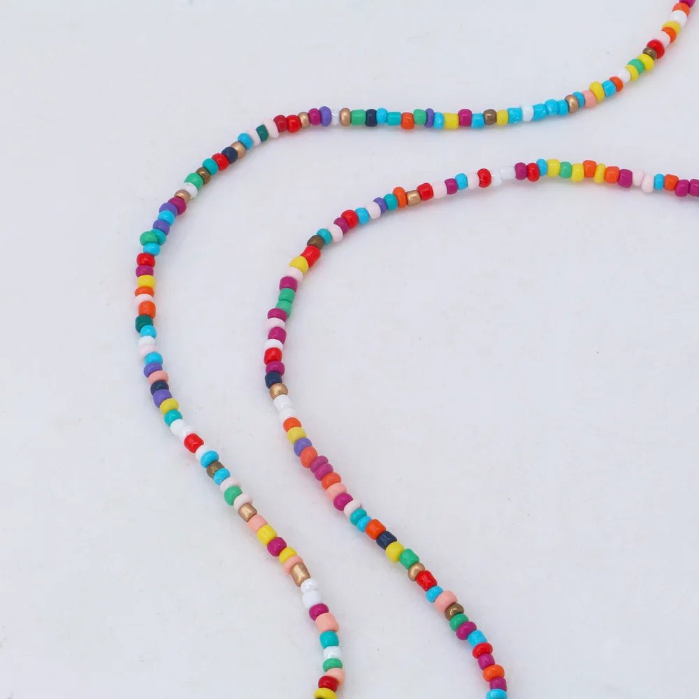 

Masque Strap Rope Bead Lanyard Necklace Chain Multicolor Lanyard Stylish Beaded For Masque Eyeglasses Sunglasses LXH