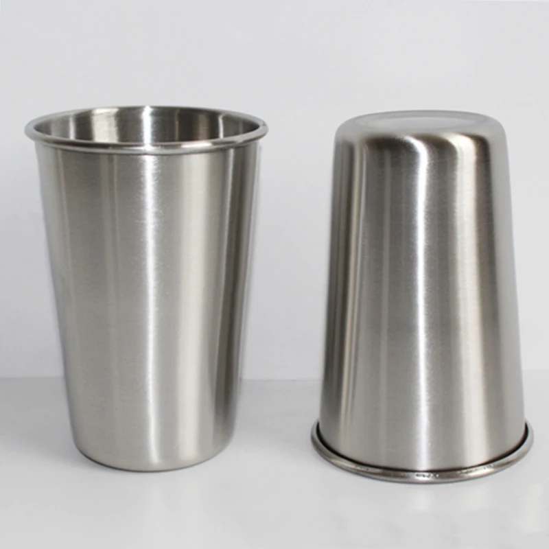 Кружки из нержавеющей стали объемом 500 мл металлические Дорожные фотокружки