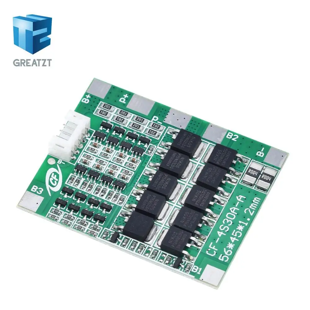 Новое поступление 4S 30A 14,8 V литий-ионный аккумулятор 18650 BMS пакеты Щит защиты печатной платы баланс Интегральные схемы
