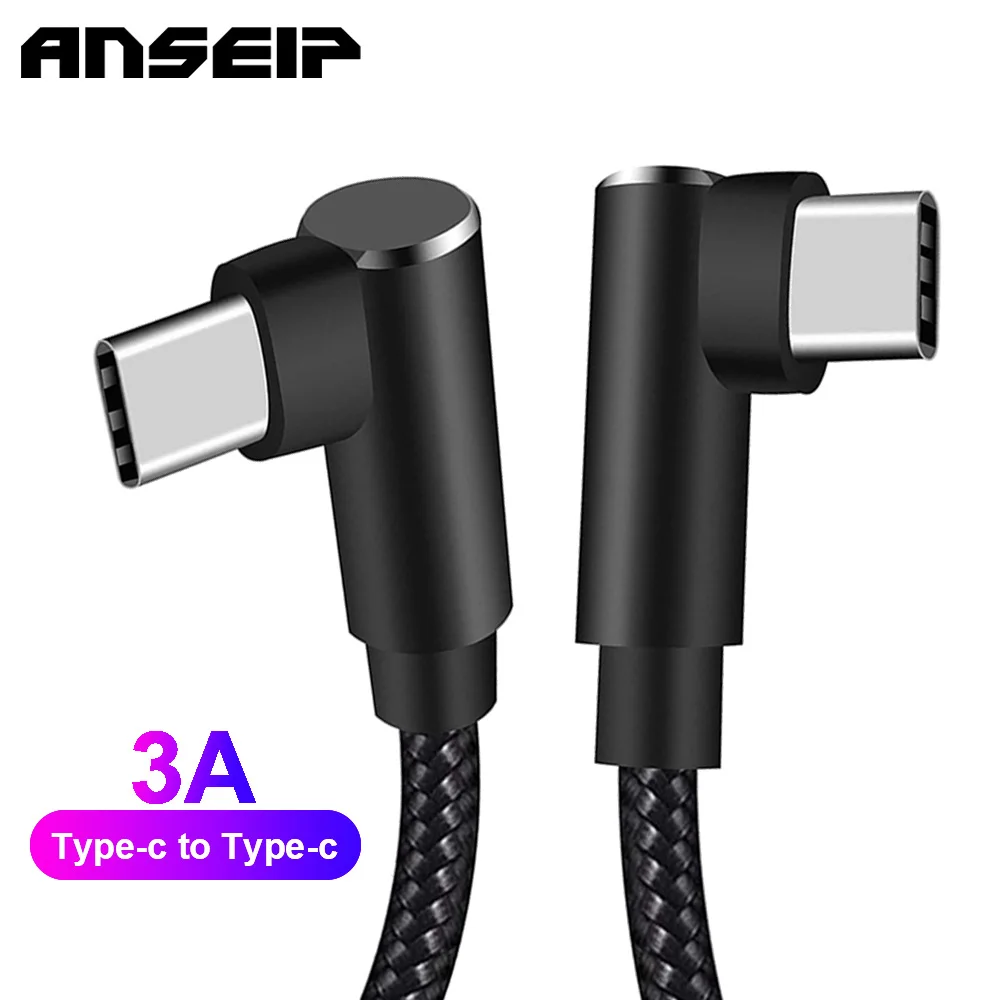 

ANSEIP USB Type C Cable For Samsung Xiaomi mi 3A Fast Charging USB-C Cable Mobile Phone Charger USBCmsung data Sync charger cord