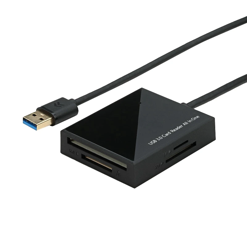 

USB 3.0 Card Reader SD TF CF MS 4-In-1 Multi-Function Card Reader for Laptop Multi Card Reader