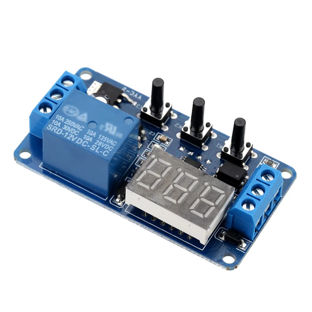 12V LED Delay Timer Module Automation New upgrades Control Switch Relay with Case | Электронные компоненты и
