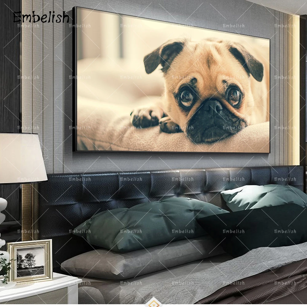 

Hot Sellin Cute Pet Dog Animals Wall Art Pictures For Living Room HD Print On Canvas Paintings Home Decor Artworks