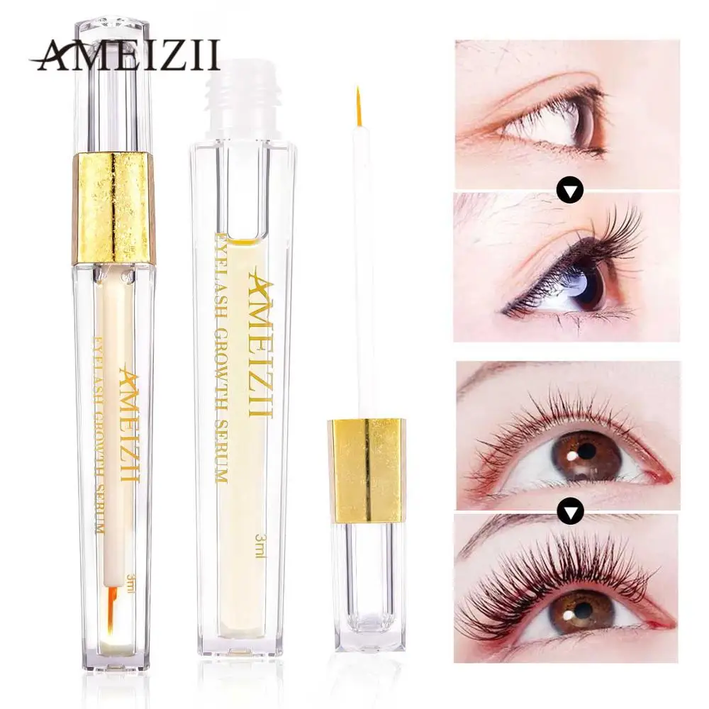AMEIZII Eyelash Growth Eye Serum Natural Eyebrow Enhancer Longer Thicker lift Lashes Mascara Nourishing Essence Oil | Красота и