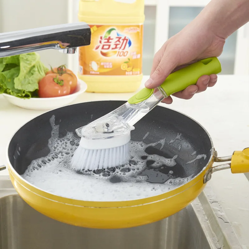 Чистящие щетки инструмент для мытья посуды дозатор мыла многоразовые кастрюли