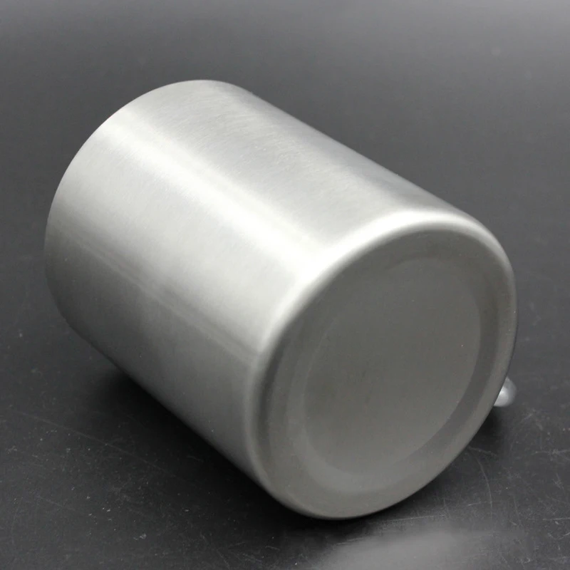 

330ml Stainless Steel Mug with Foldable Self-lock Carabiner Handle Folding Handle Cup For Outdoor Camping Hiking