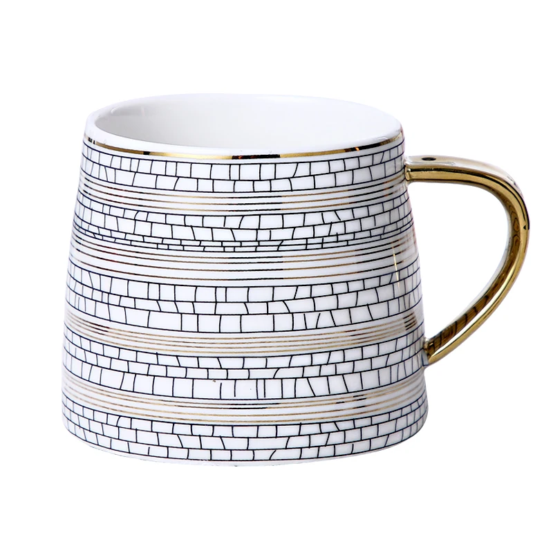 

Ceramic Mug Cup Creative Gold Coffee Cup European-Style Small Luxury Afternoon Tea Cup