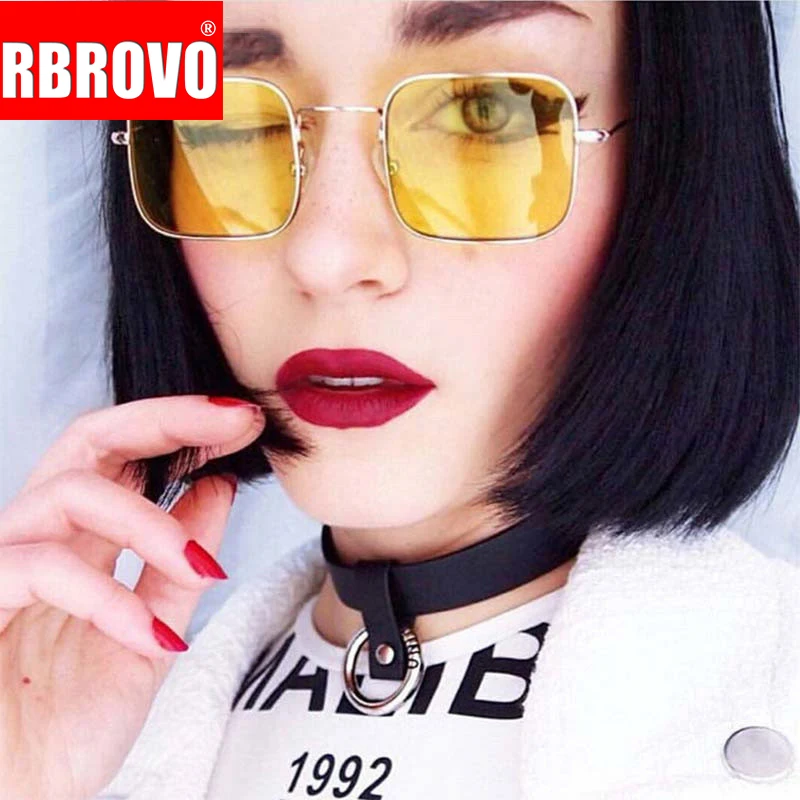RBROVO 2021 Квадратные Солнцезащитные очки с океанскими линзами женские брендовые