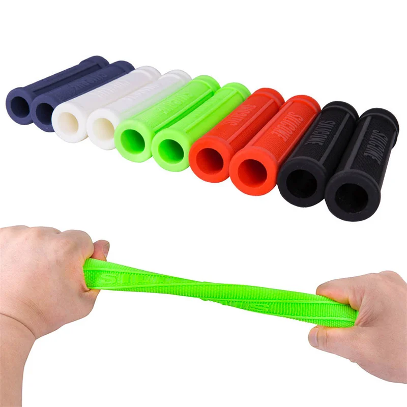 

1 Pair Bicycle Handlebar Cover Grips Soft Anti-Skid Cycling Bike Grips MTB Mountain Road Bike Lock on Handle End Grips.