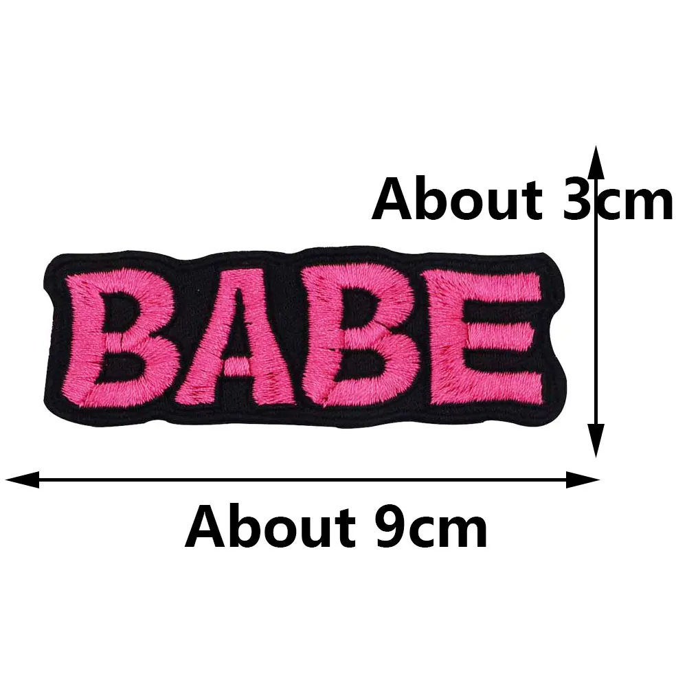Детка патч вышитая аппликация этикетка для шитья панк байкерское патчи одежды