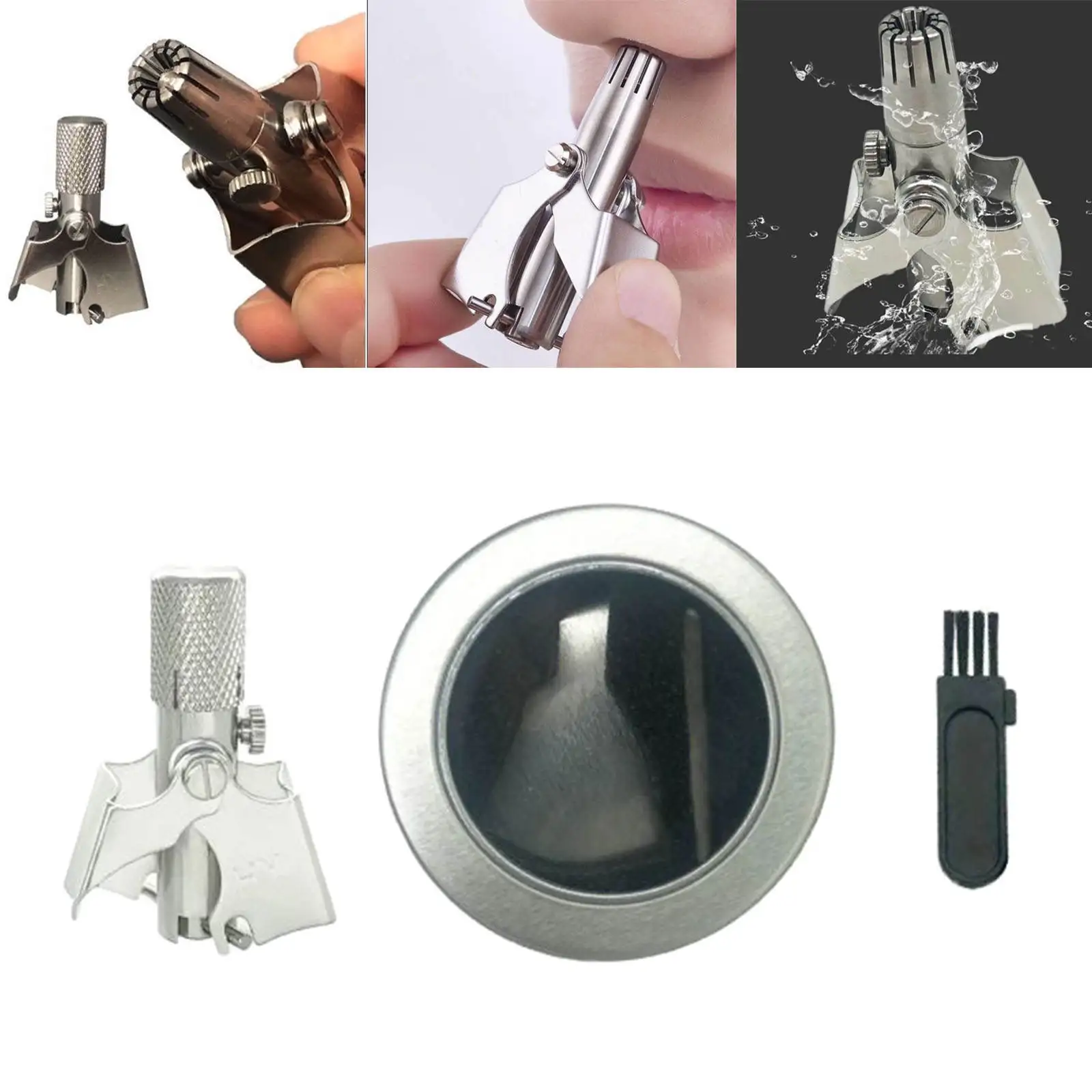 

Portable Nose Hair Trimmer Manual Device No Batteries Washable Razor Shaver Painless Beauty Clip Durable Stainless Steel Women