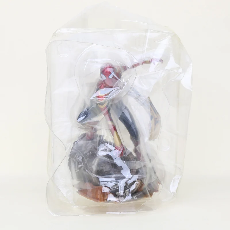 ironspider no box 22-27 см игрушки Marvel Мстители 4 эндигра ПВХ Фигурки Локи танос Железный человек Человек-паук Danvers Марвел Капитан Коллекционная модель - Цвет: ironspider no box