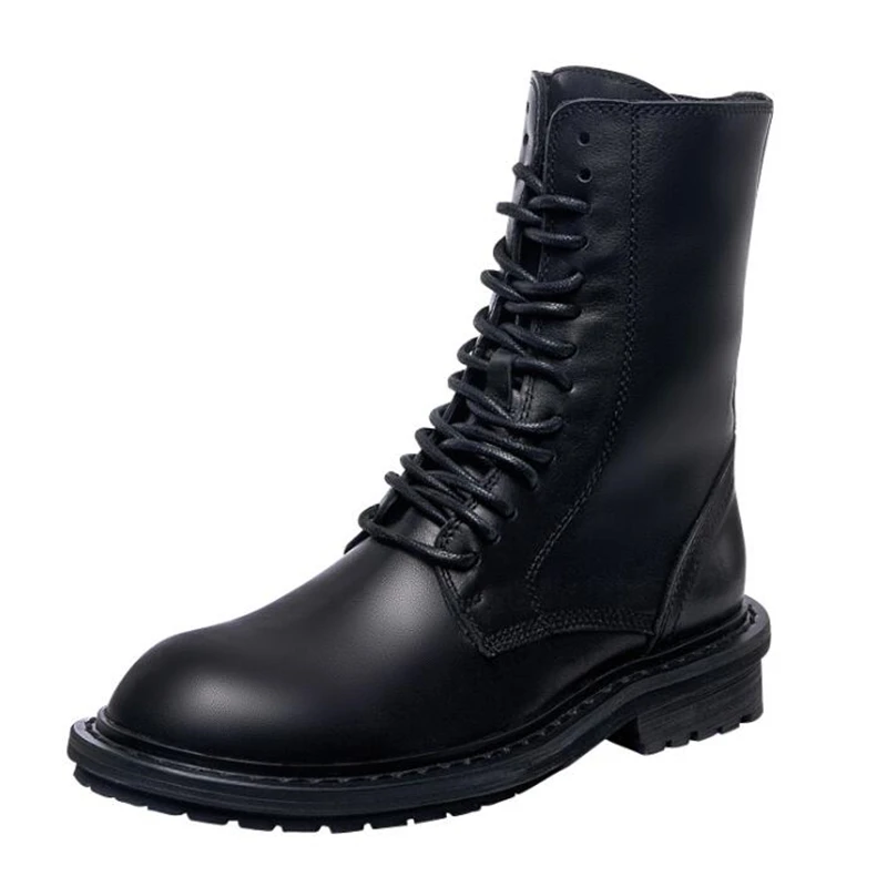 

100% Genuine Leather Women Punk Style Motorcycle Boots Women Shoes Female Autumn Winter Ankle Boots 2020 Spring Gothic Shoes