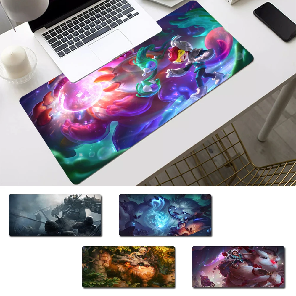 

Accessories League of Legends Nunu & Willump Gaming Mouse Pad Large Big Mouse Mat Desktop Mat Computer Mouse pad For Overwatch