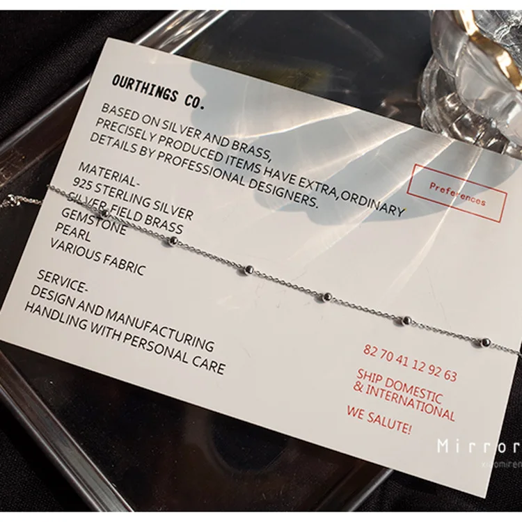 Новый женский чокер с капельками воды форма для пополнения серебра 925 пробы