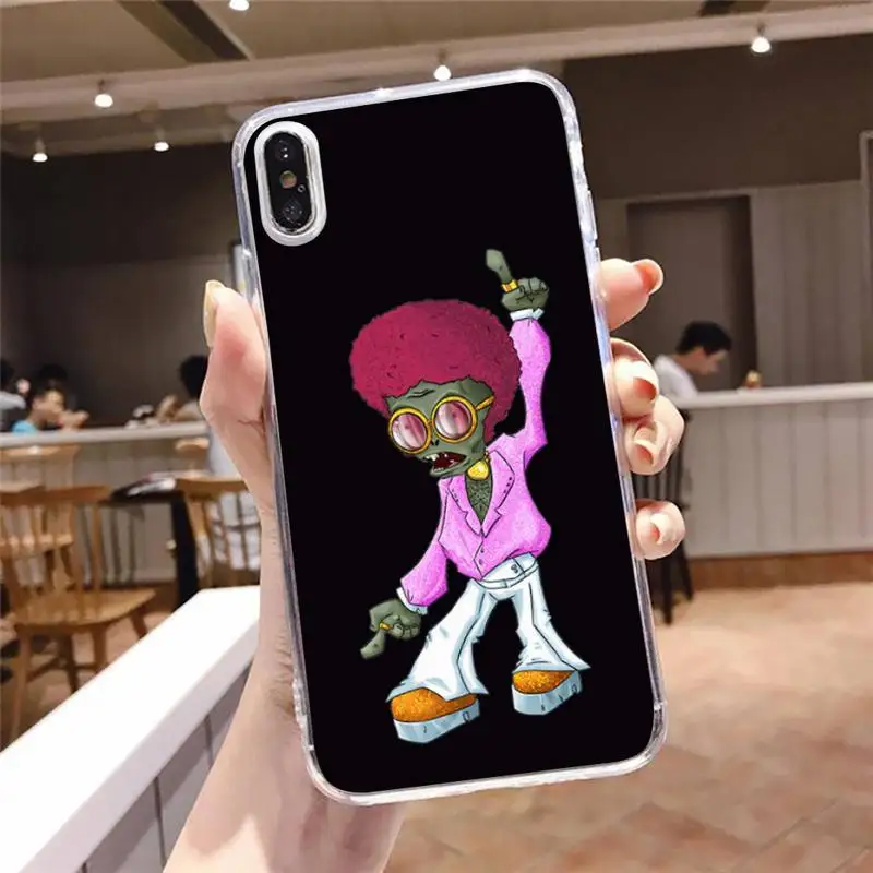 

Cute cartoon zombie Phone Case For iphone 12 11 8 7 6s 6 5 5s 5c se plus mini x xs xr pro max Transparent soft