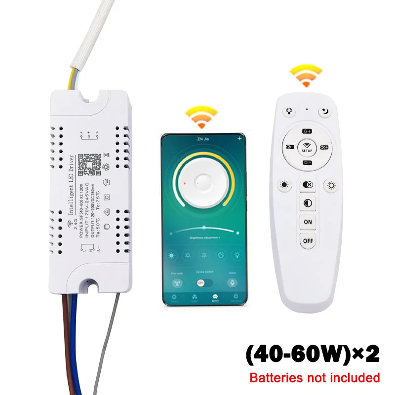12 60 Вт * 2 светодиодный Интеллектуальный светильник драйвер трансформатор вход