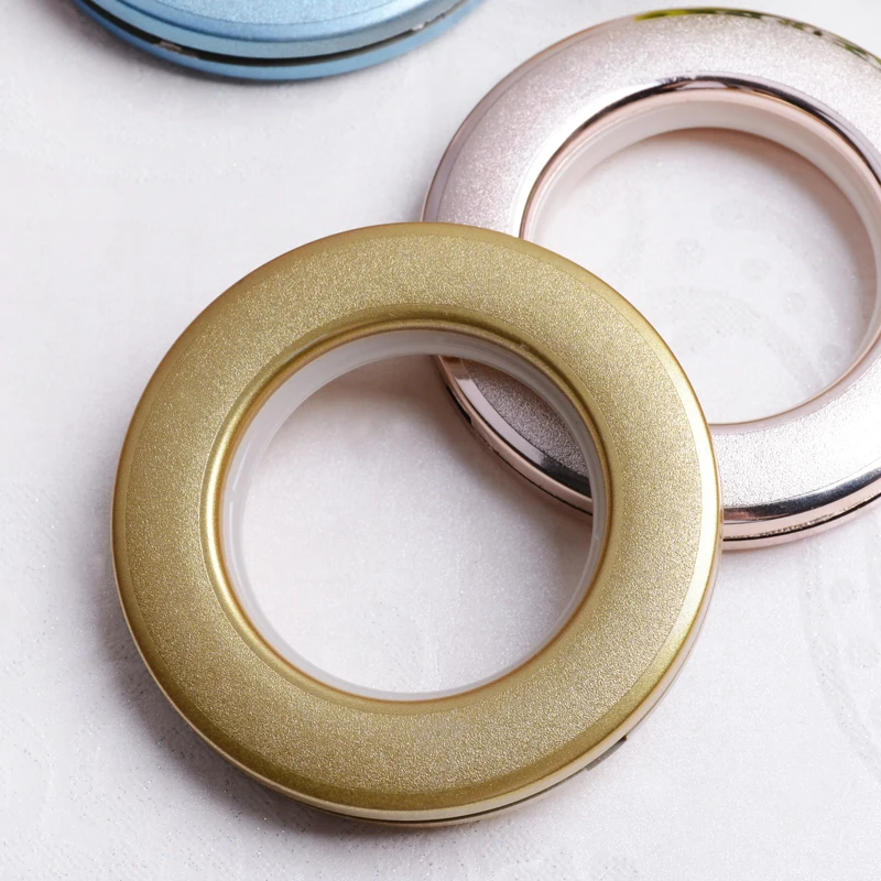 Factory Supply 80pcs/Bag  Curtain Accessories Ring roman Ring Plastic Curtain Eyelets and Rings Clips Grommets For Curtains