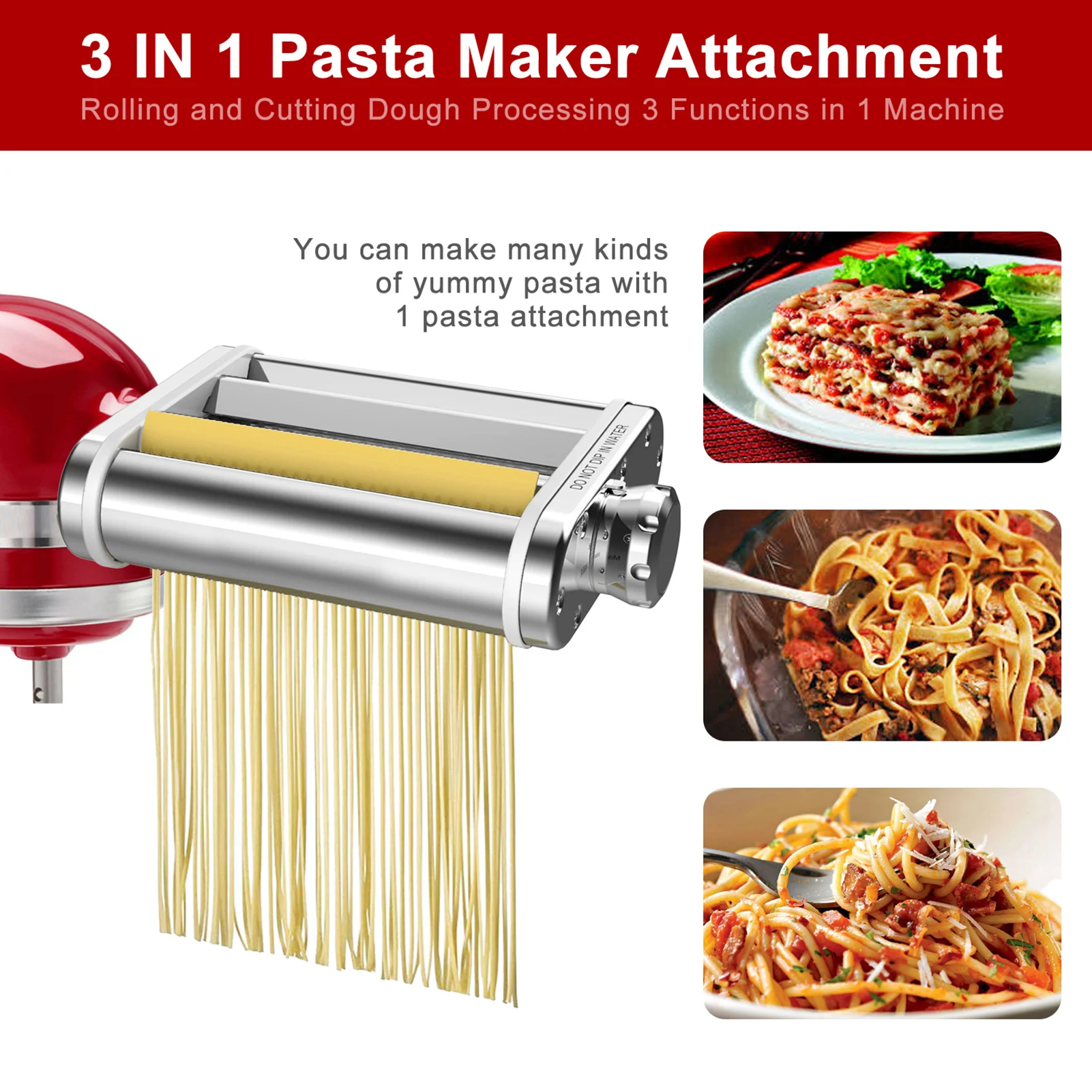kitchen kneading noodle cutting machine 3 in 1 spaghetti making tool kitchen tools gadgets free global shipping