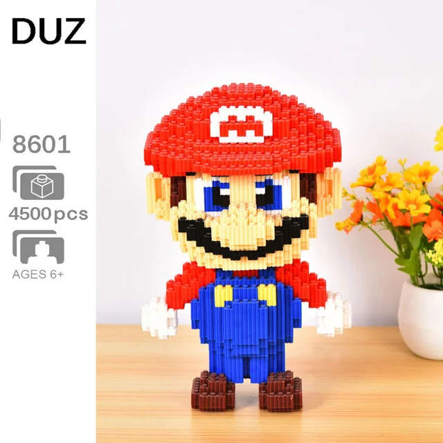 HC Волшебные блоки большой размер Yoshi мини Марио микро АНИМЕ DIY строительные