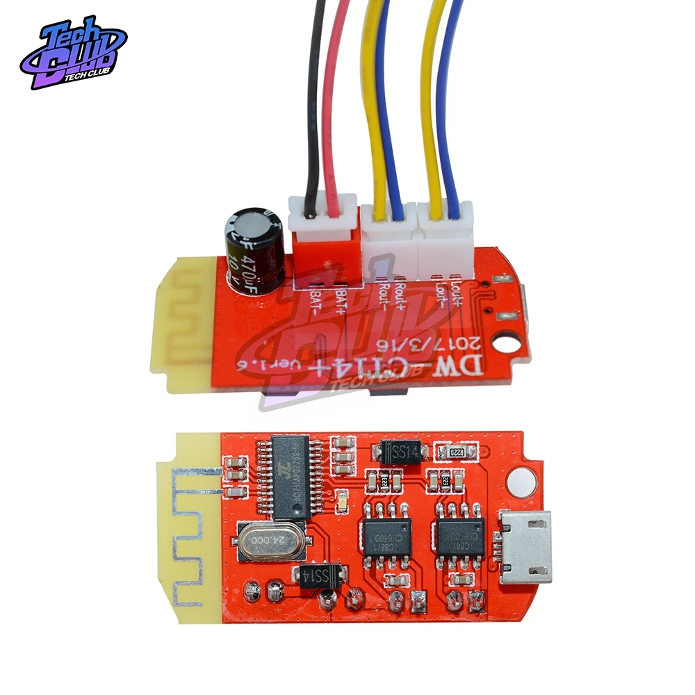 Плата усилителя мощности модуля Bluetooth 5 Вт + CT14 Micro 4 2 Stereo 5VF Mini с зарядным портом для