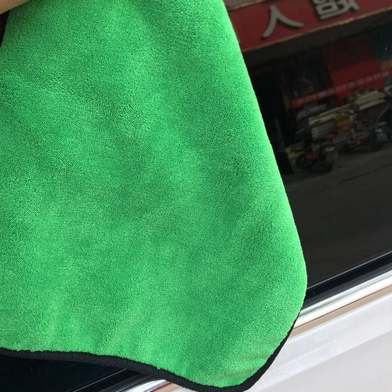 

High Density Towel Double Sided Towel Casual Fashion Durable Coral Velvet Cloth Cleaning Towel Thicken fashion green blue Towel