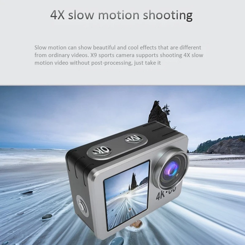 2 0 дюйма 4K 20 Мп WiFi контактная Экшн-камера Ultra HD с 10 М Подводная Водонепроницаемая